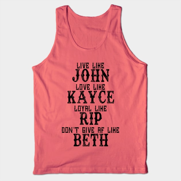 John Kayce Rip Beth Tank Top by EJTees